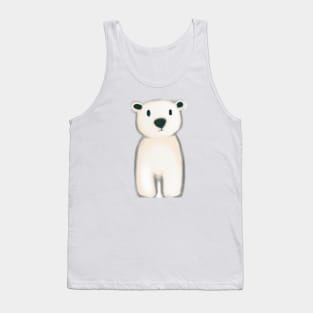 Cute Polar Bear Drawing Tank Top